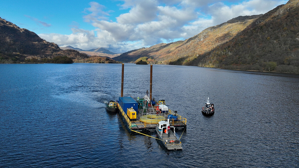 Delivering fibre optic cable installation at Loch Lomond