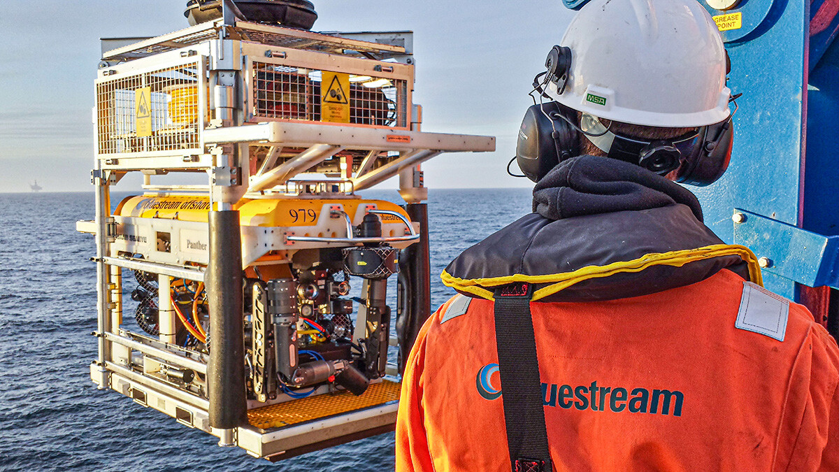 Bluestream engineer with subsea ROV.