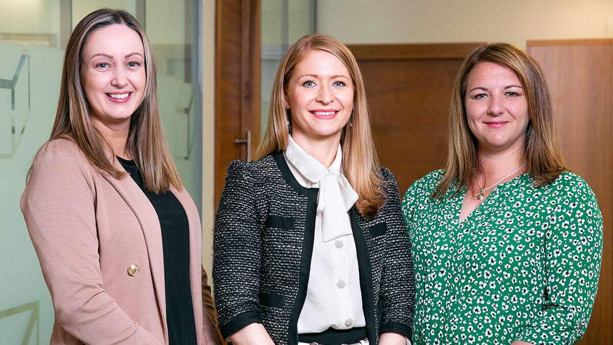 From left to right: Melanie Bruce, Joanne Barbour, Lisa Elrick.