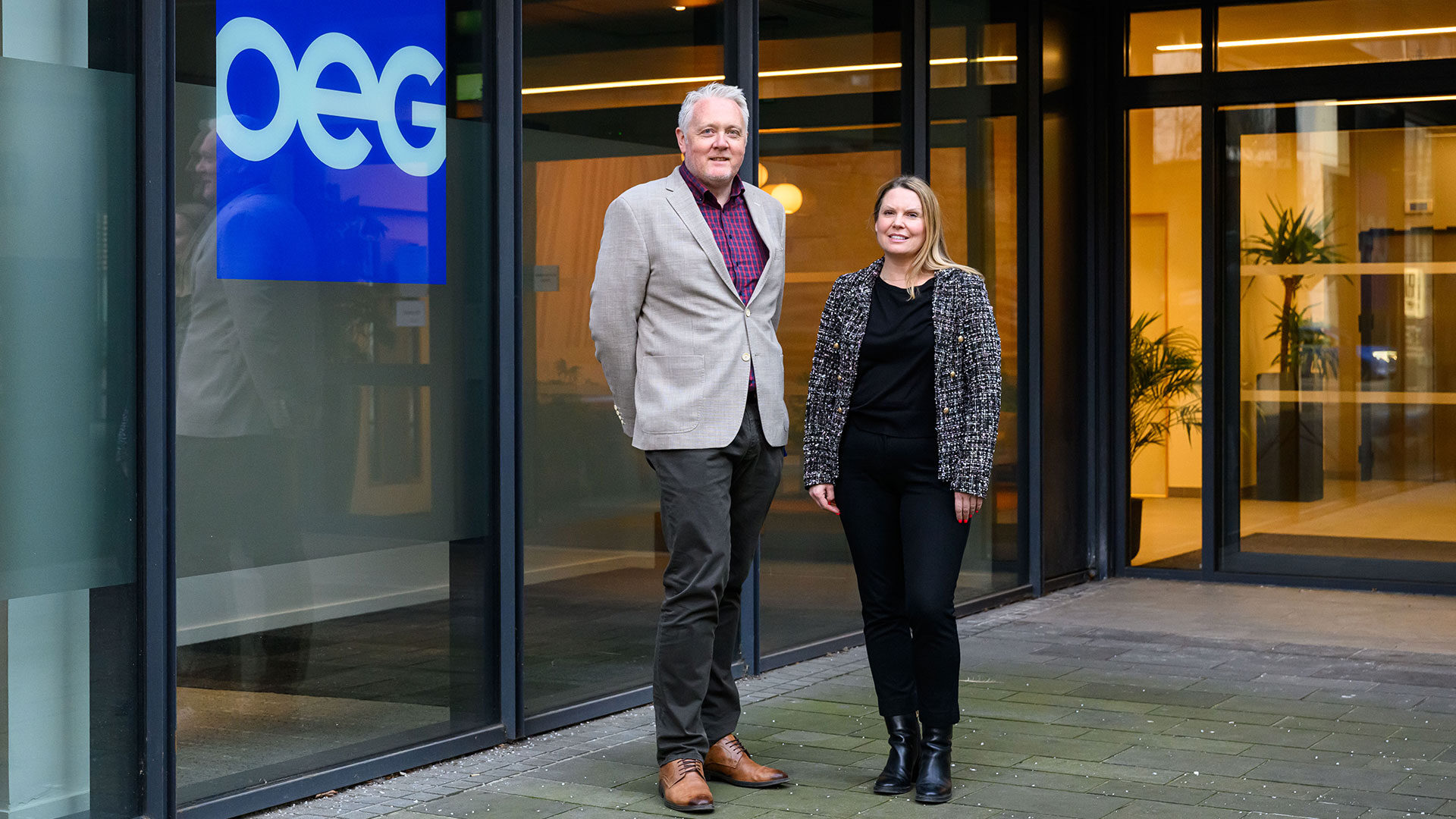 Billy Hamilton, OEG’s Topside Division Director and Claire Mack, CEO Scottish Renewables