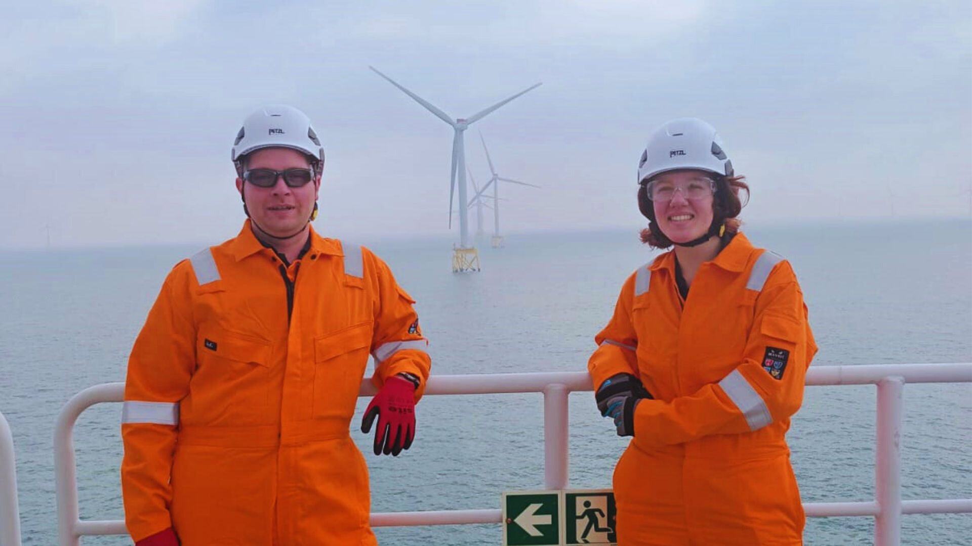 Wind farm operations, North Sea