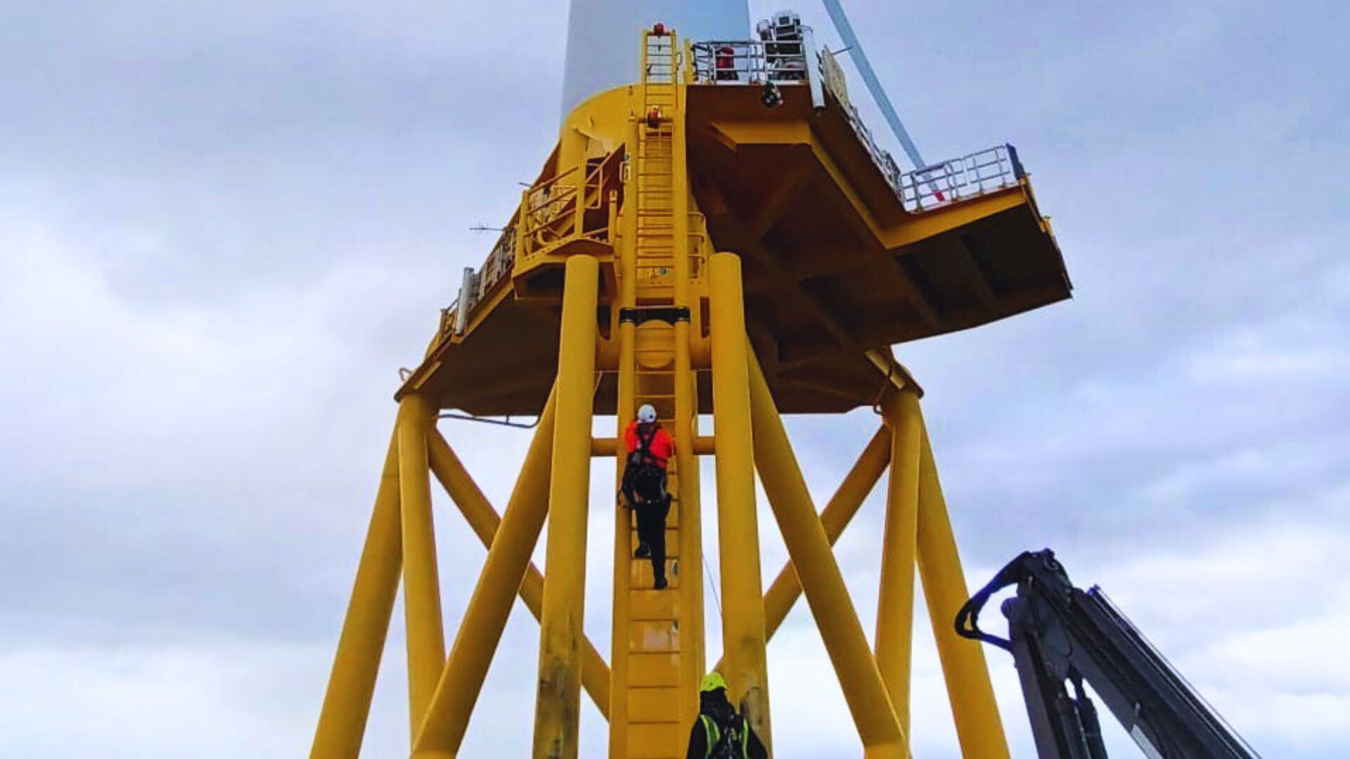 Wind farm operations, North Sea